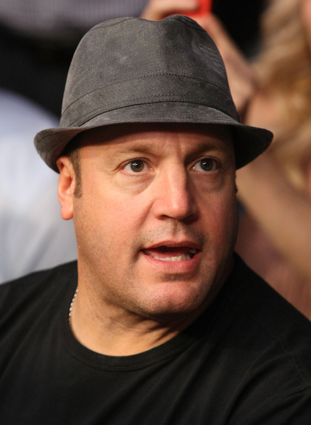 Actor and Comedian Kevin James in attendance at UFC 132.