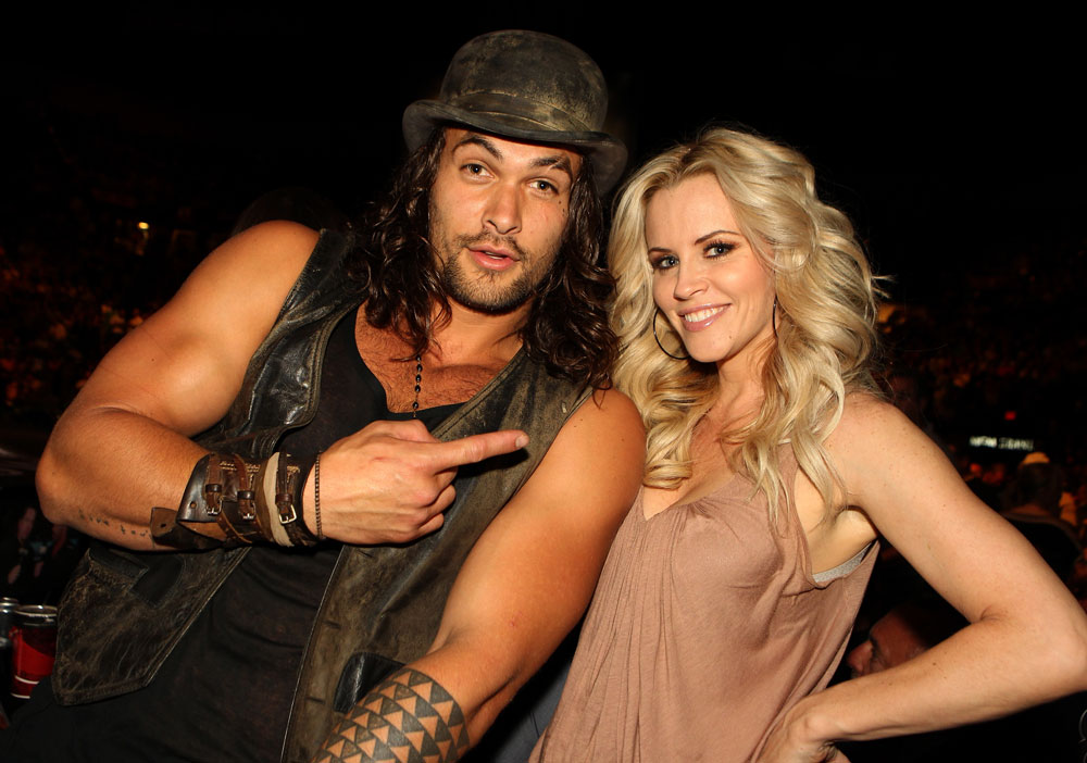 Actor Jason Momoa and Actress Jenny McCarthy at UFC 132.