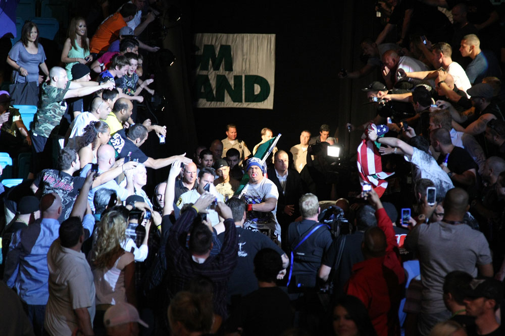 Tito Ortiz enters the arena.