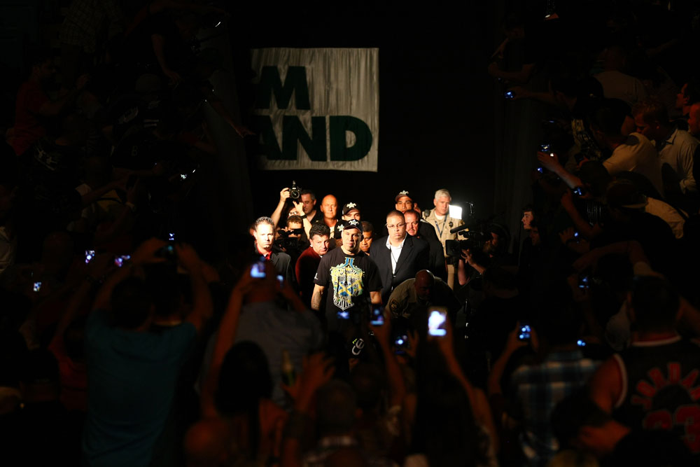 Wanderlei Silva enters the arena.