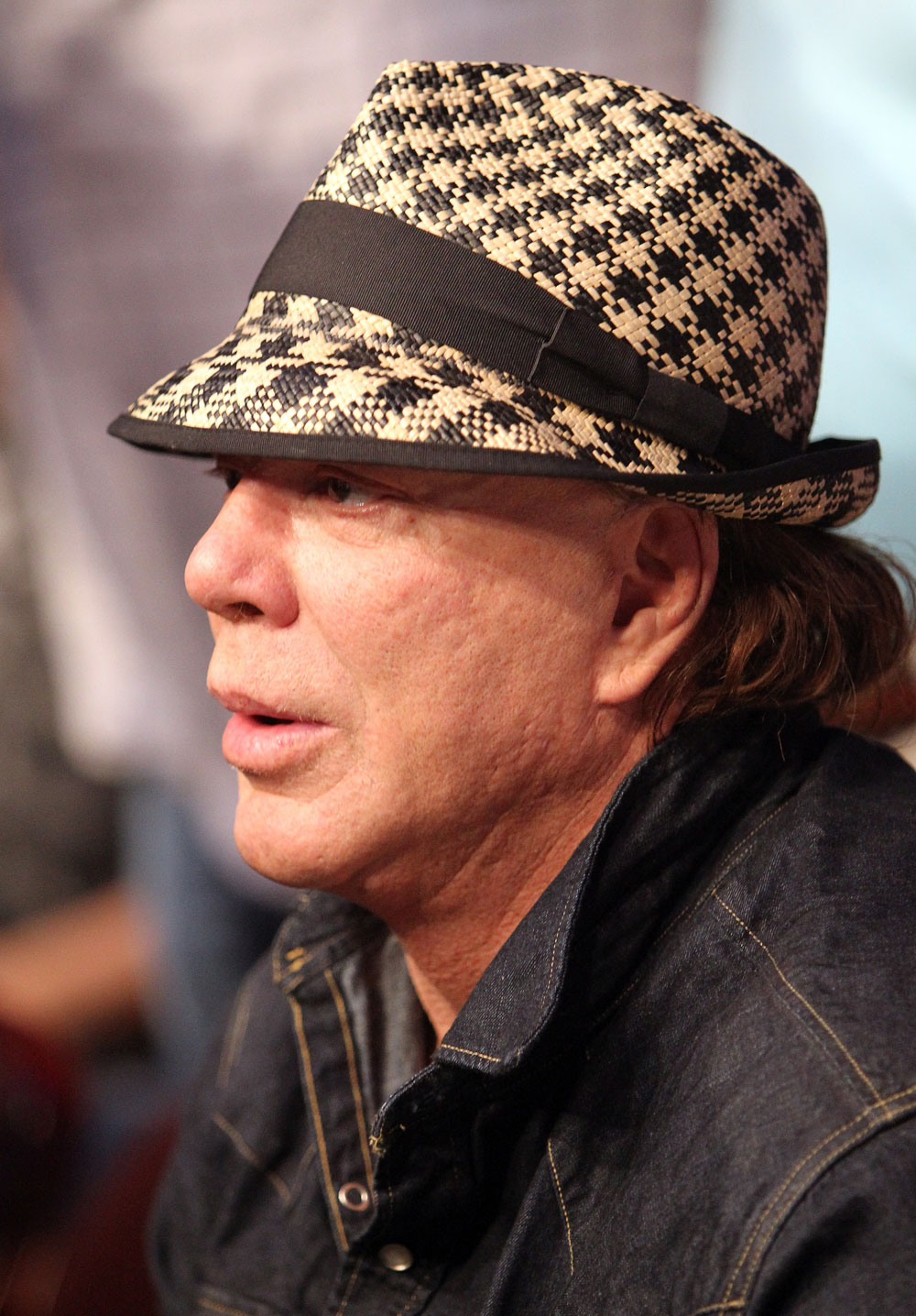 UFC 133:Actor Mickey Rourke attends the fight.