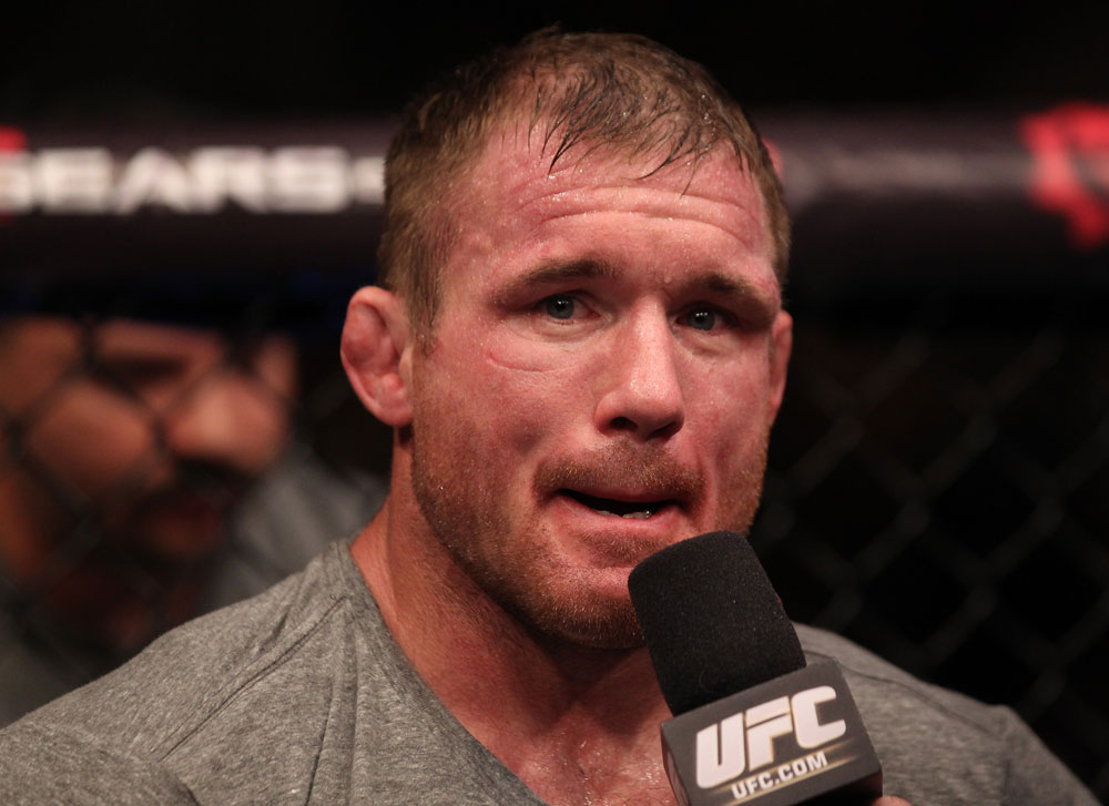 Matt Hughes after his fight with Josh Koscheck