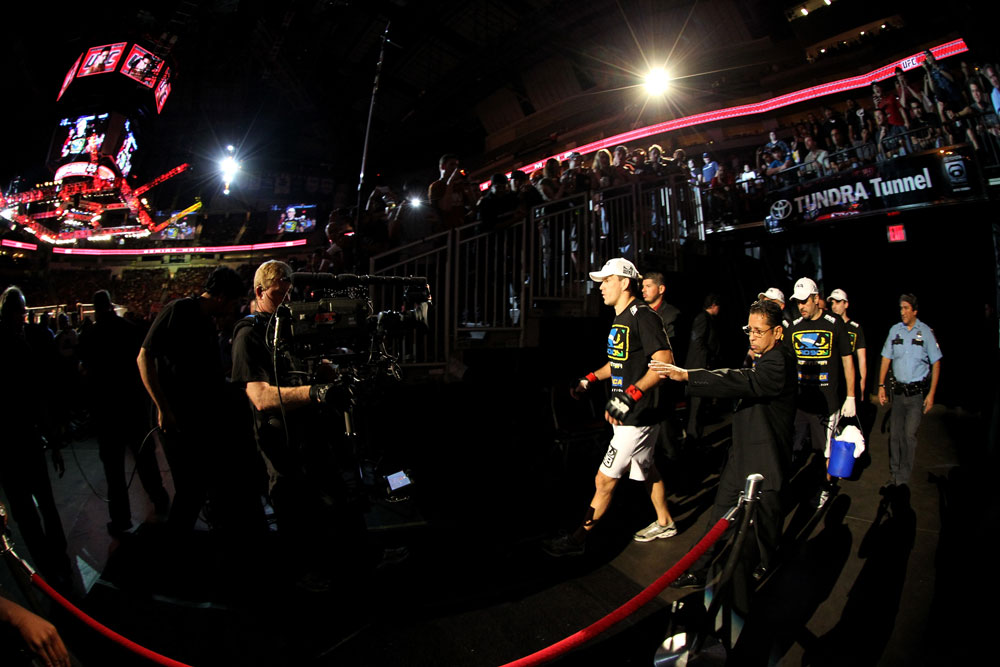 Demian Maia enters the arena