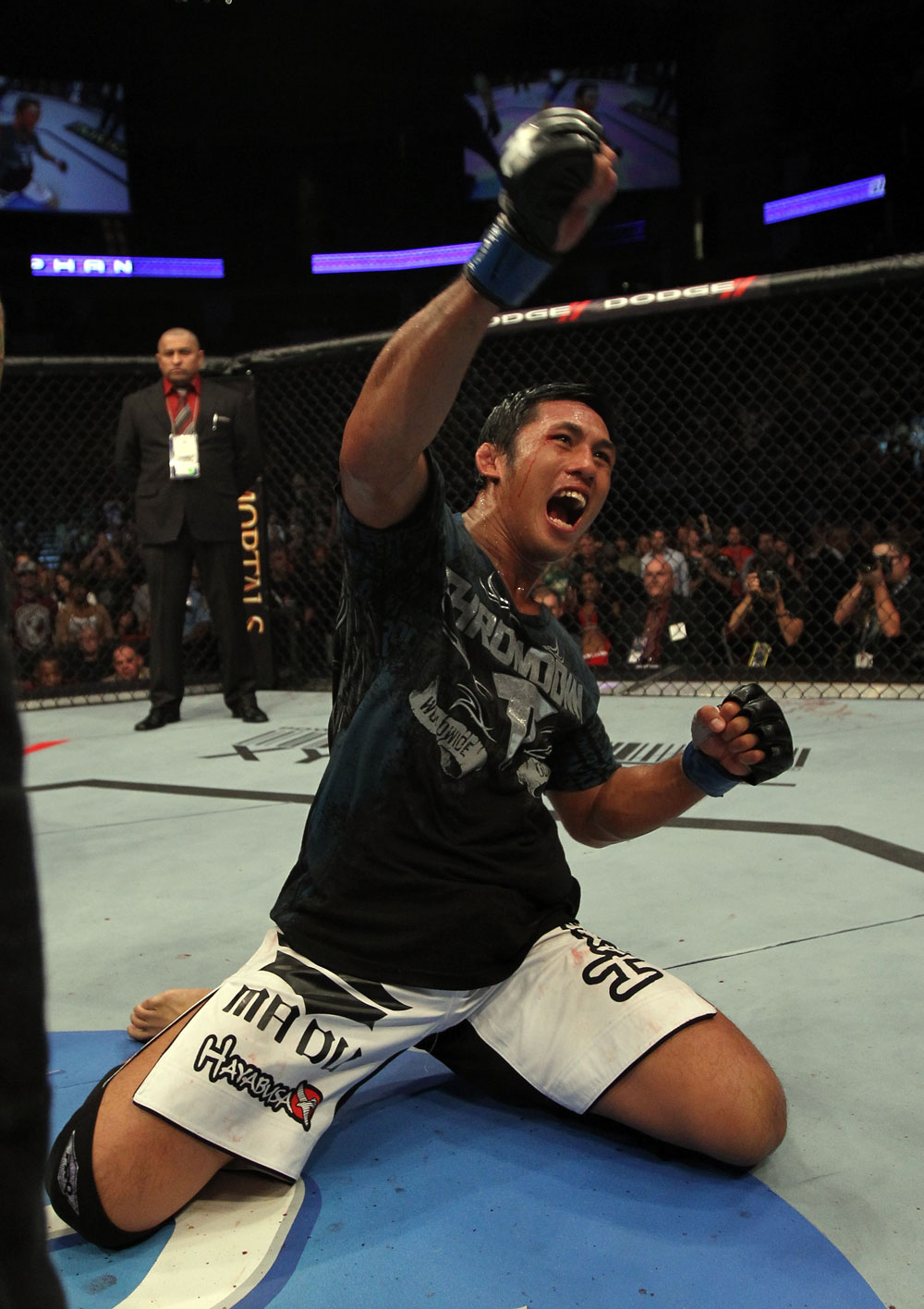 Nam Phan celebrates his win