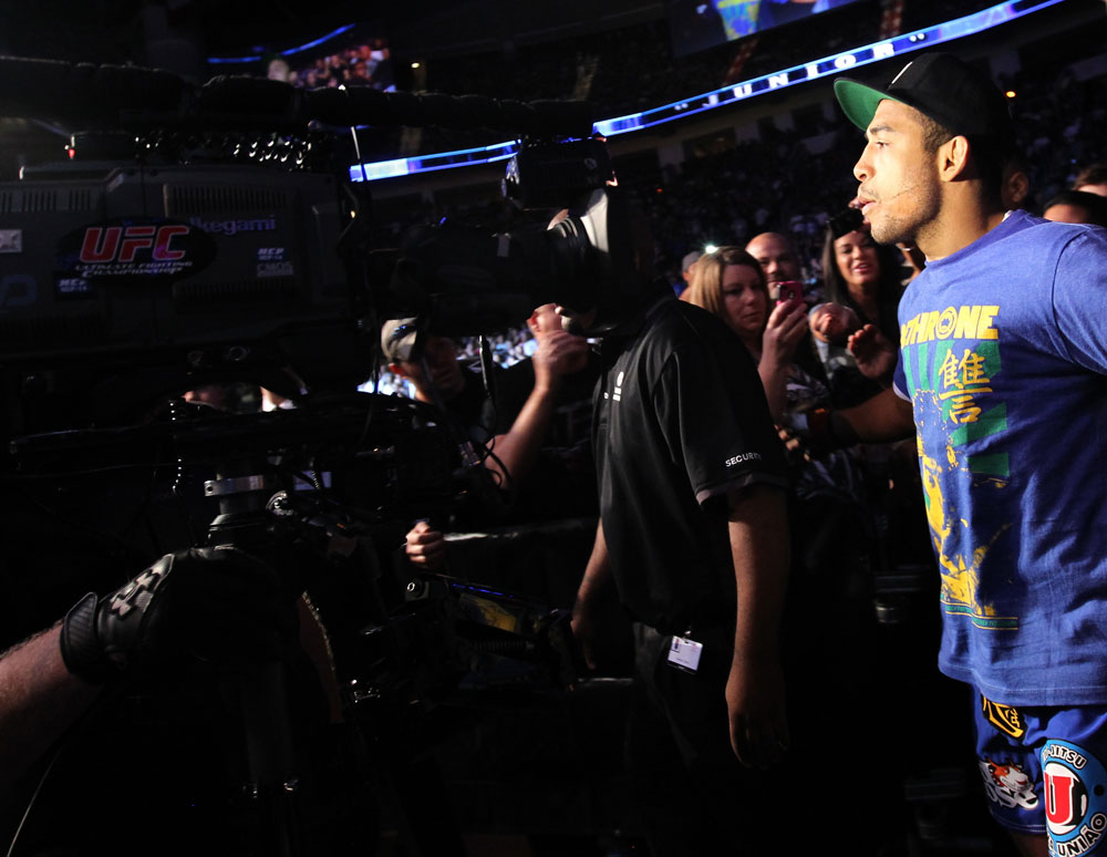 Jose Aldo enters the arena