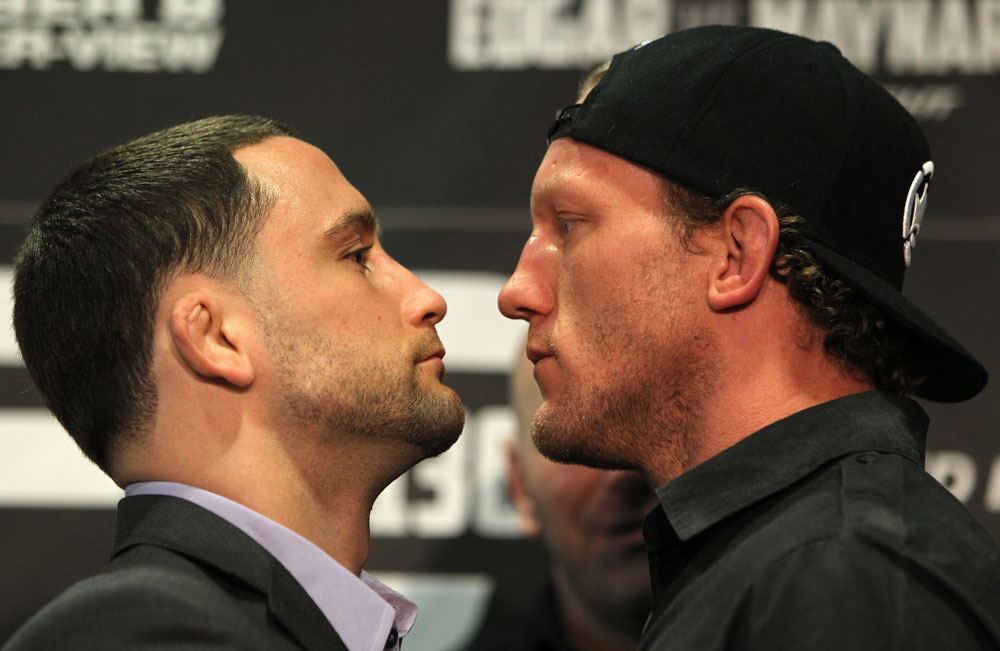 Frankie Edgar and Gray Maynard face off