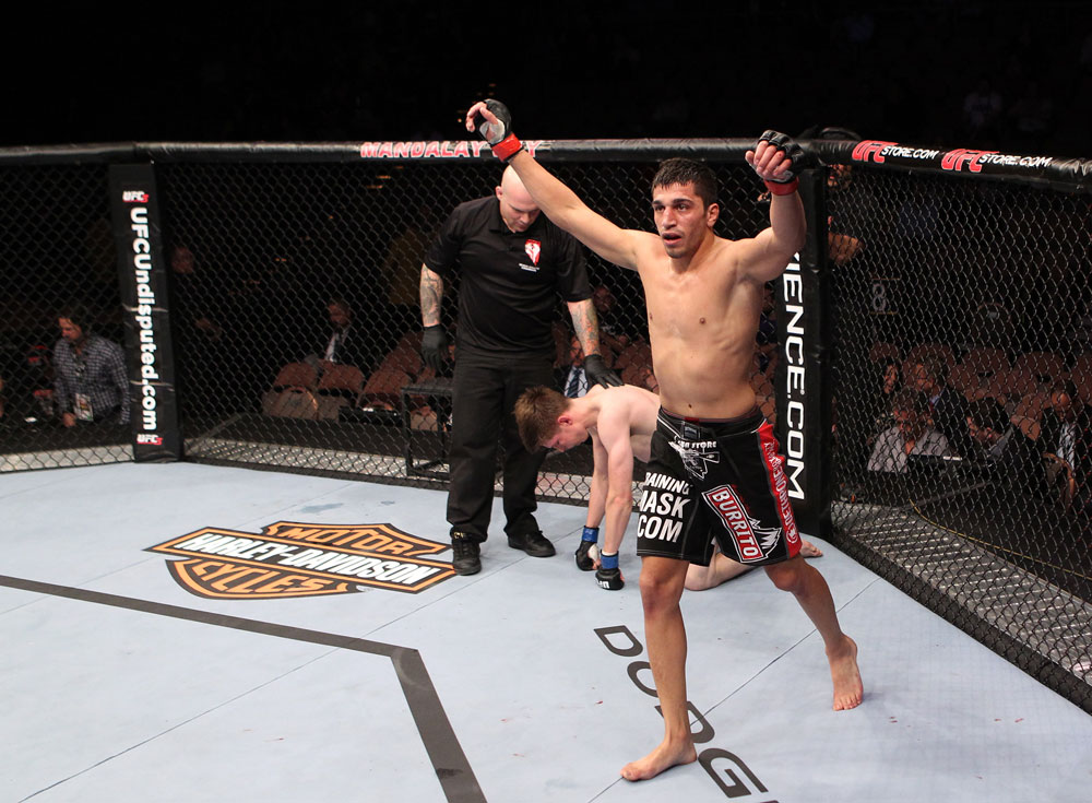 Ramsey Nijem after he submits Dan Downes