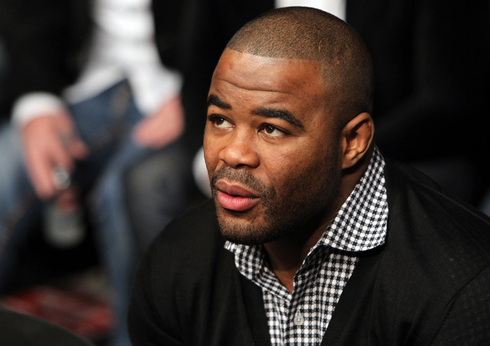 Former UFC Light Heavyweight Champion Rashad Evans attends the fights