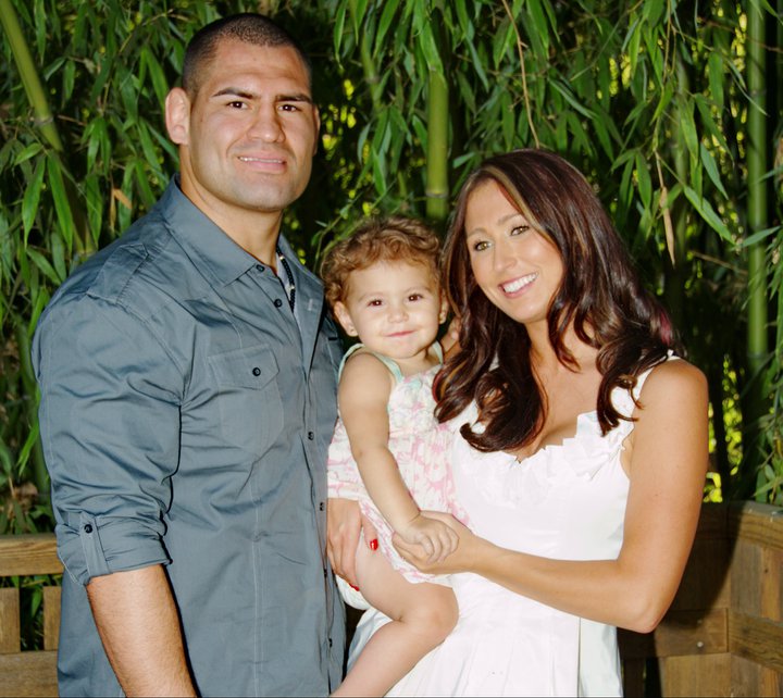 Former heavyweight champion Cain Velasquez with his family.
