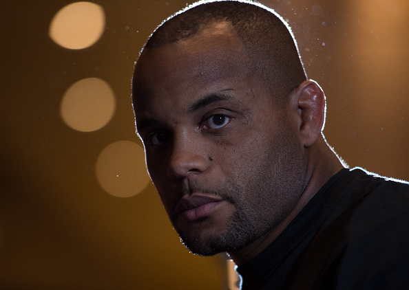 LAS VEGAS, NEVADA - MAY 20: Daniel Cormier holds an open training session for fans and media at the MGM Grand Hotel/Casino on May 20, 2015 in Las Vegas Nevada. (Photo by Brandon Magnus/Zuffa LLC/Zuffa LLC via Getty Images)