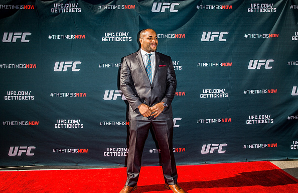 LAS VEGAS, NEVADA - NOVEMBER 17: UFC light heavyweight Daniel Cormier arrives at the UFC Time Is Now press conference at The Smith Center for the Performing Arts on November 17, 2014 in Las Vegas, Nevada. (Photo by Elliott Howard/Zuffa LLC/Zuffa LLC via Getty Images)
