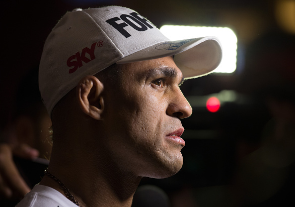 LAS VEGAS, NEVADA - MAY 20: Vitor Belfort interacts with the media at the MGM Grand Hotel/Casino on May 20, 2015 in Las Vegas Nevada. (Photo by Brandon Magnus/Zuffa LLC/Zuffa LLC via Getty Images)