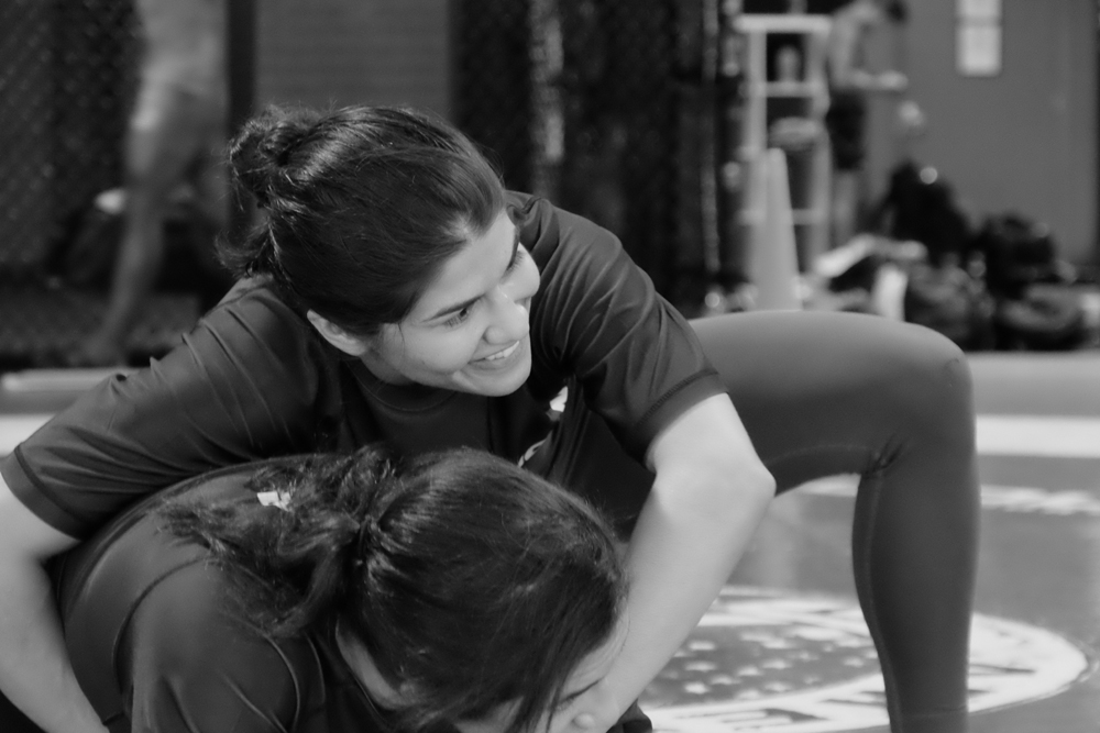 Jessica Aguilar works out with American Top Team in Miami.