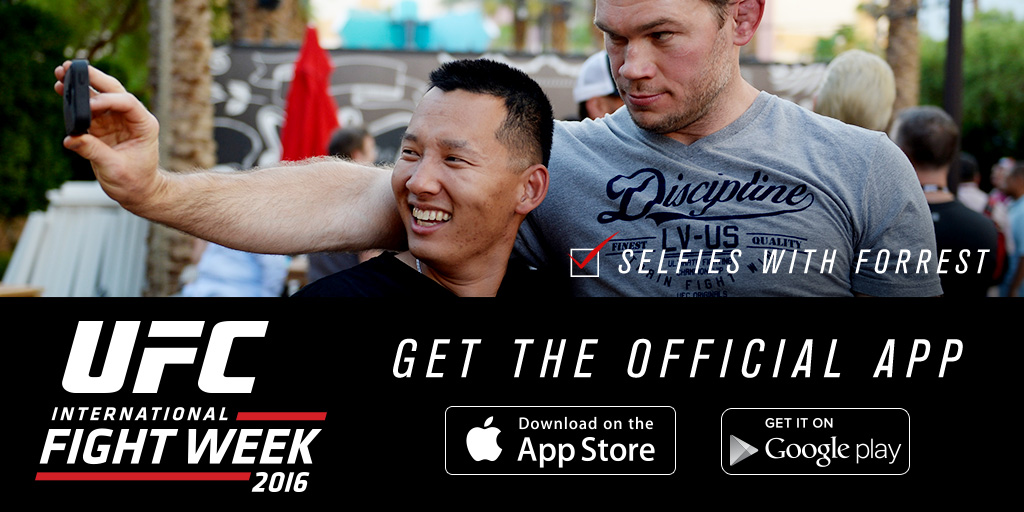 Download the 2016 UFC International Fight Week App in the App Store or on Google Play