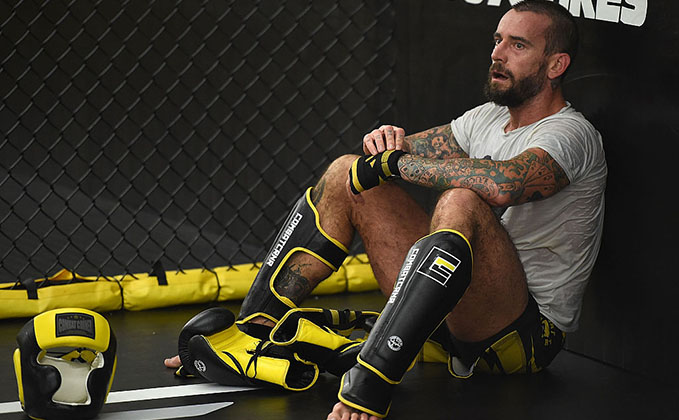 MILWAUKEE, WI - AUG. 29: CM Punk trains at Roufusport Martial Arts Academy. (Photo by Stacy Revere/ Zuffa LLC)