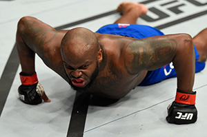 HALIFAX, NS - FEBRUARY 19: Derrick Lewis celebrates after defeating Travis Browne in their heavyweight fight during the UFC Fight Night event inside the Scotiabank Centre on February 19, 2017 in Halifax, Nova Scotia, Canada. (Photo by Josh Hedges/Zuffa LLC/Zuffa LLC via Getty Images)