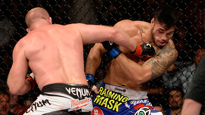 Boetsch delivers the knockout blow Boetsch delivers the knockout blow