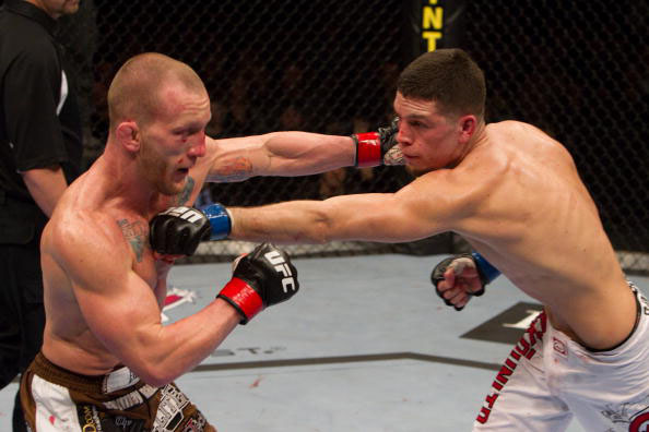 Maynard and Diaz trade blows Maynard and Diaz trade blows