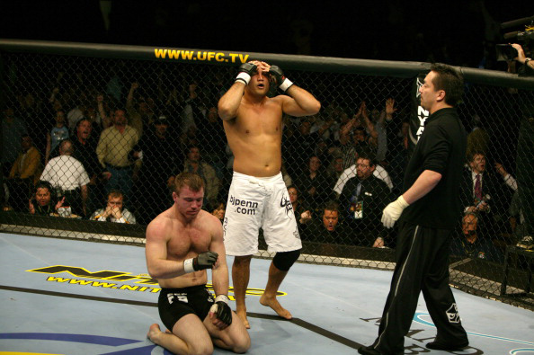 Penn reacts in disbelief following his upset Penn reacts in disbelief following his upset