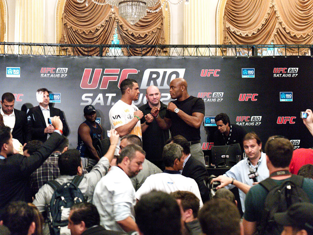 Vitor Belfort and Anderson Silva Face-Off