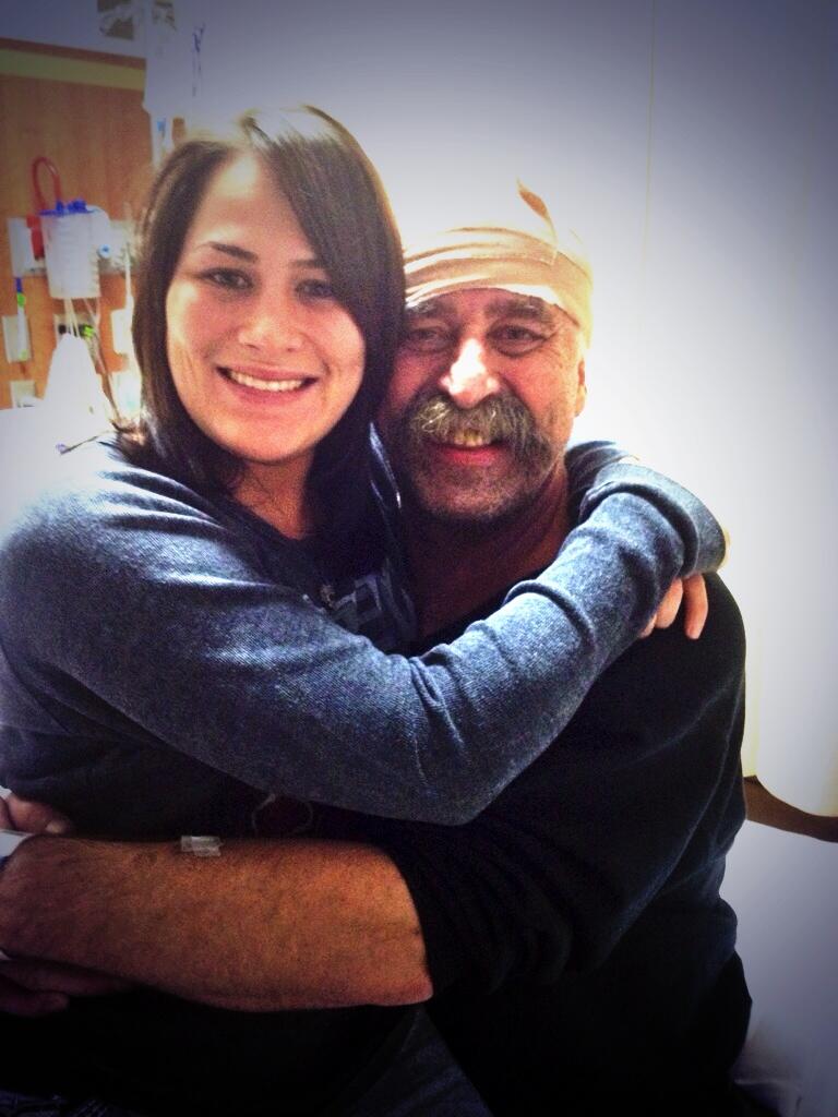 UFC bantamweight Jessica Eye and her father Randy UFC bantamweight Jessica Eye and her father Randy