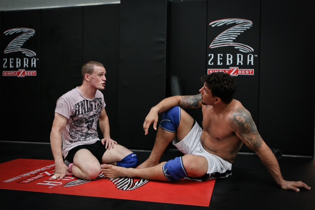 Coach Ricky Lundell and heavyweight Frank Mir Coach Ricky Lundell and heavyweight Frank Mir