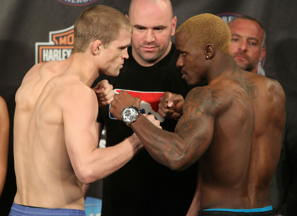 UFC Fight for the Troops Weigh in: Dunham vs. Guillard