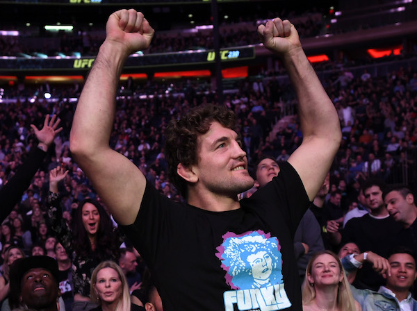 NEW YORK, NY - NOVEMBER 03: <a href='../fighter/ben-askren'>Ben Askren</a> is seen in attendance during the UFC 230 event inside Madison Square Garden on November 3, 2018 in New York, New York. (Photo by Jeff Bottari/Zuffa LLC/Zuffa LLC via Getty Images)