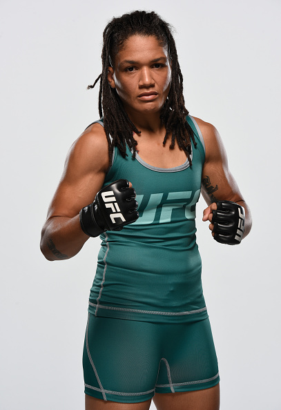 Sijara Eubanks poses for a portrait during the filming of The Ultimate Fighter: at the UFC TUF Gym on July 15, 2017 in Las Vegas, NV. (Photo by Brandon Magnus/Zuffa LLC)