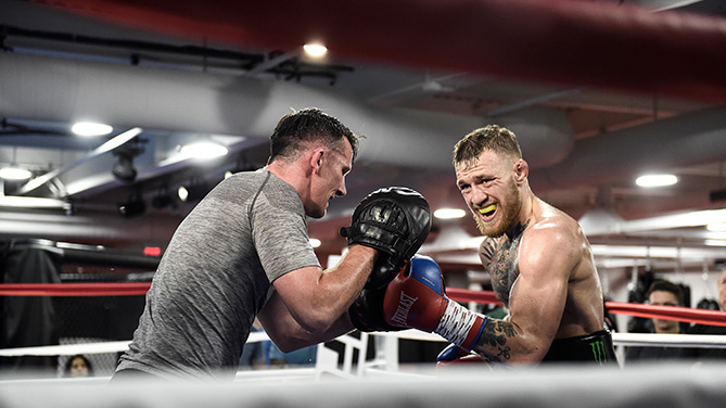 Owen Roddy trains UFC champion Conor McGregor