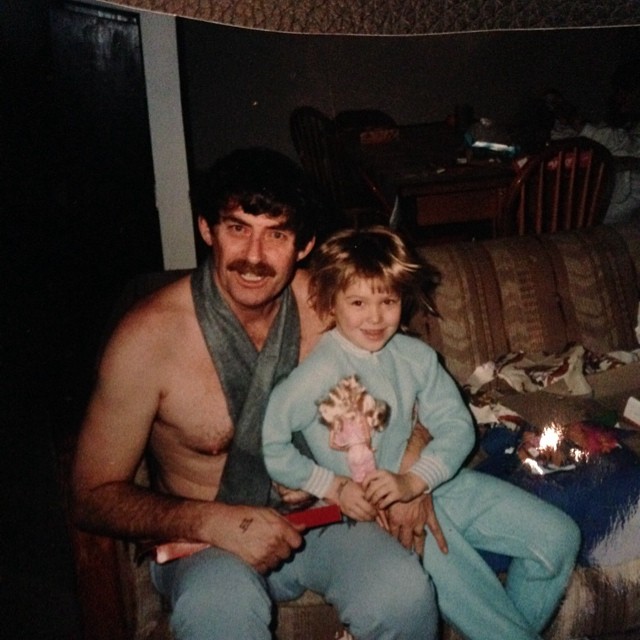 UFC women's bantamweight champion Ronda Rousey with her father.