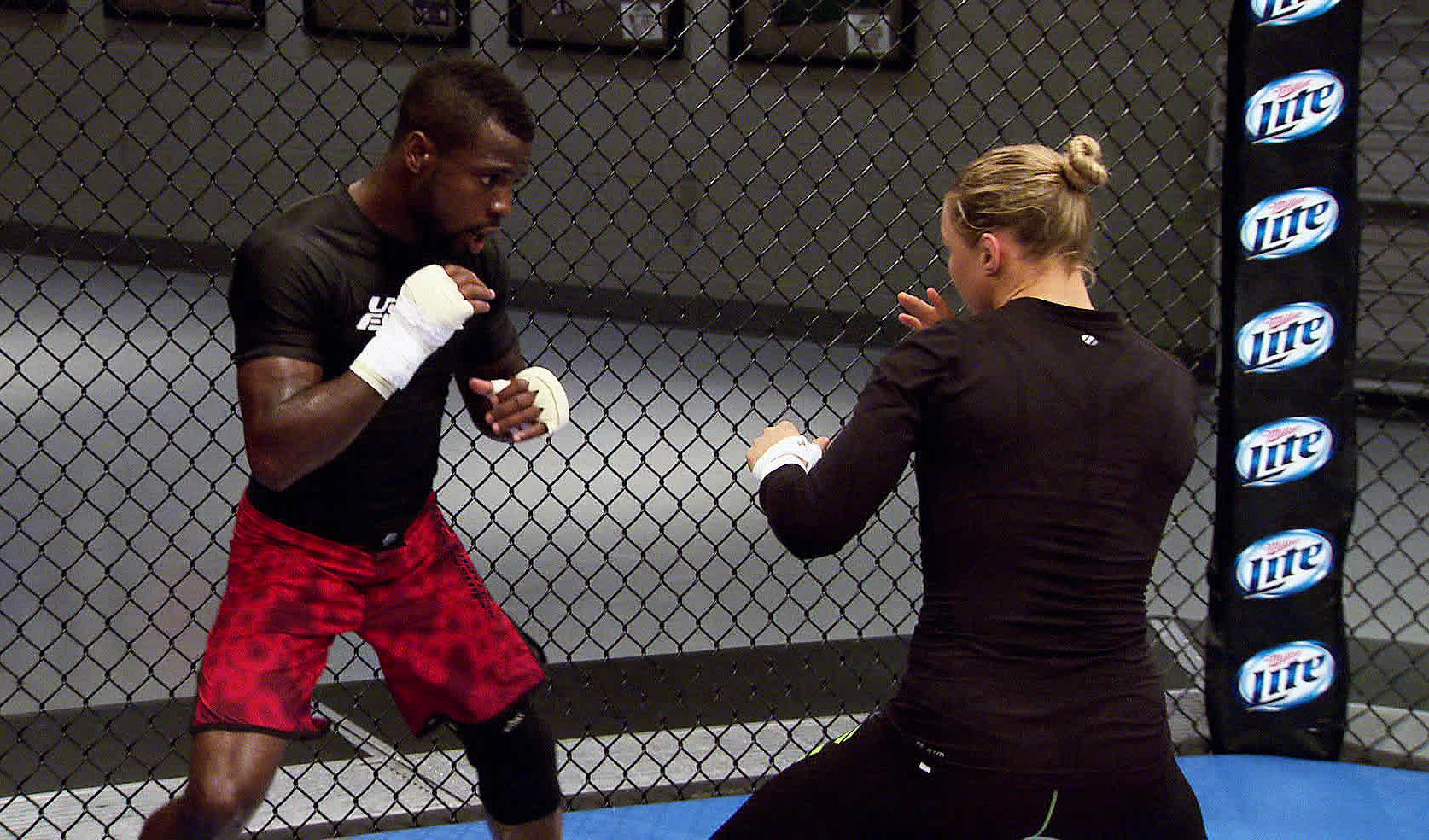 Beal trains with coach Rousey Beal trains with coach Rousey