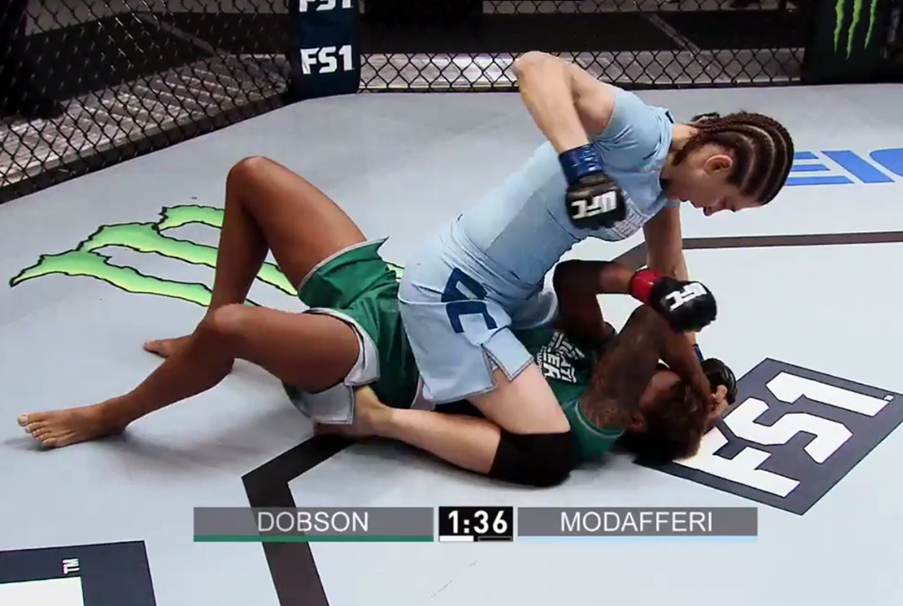 Roxanne Modafferi defeats Shana Dobson in the opening round of The Ultimate Fighter