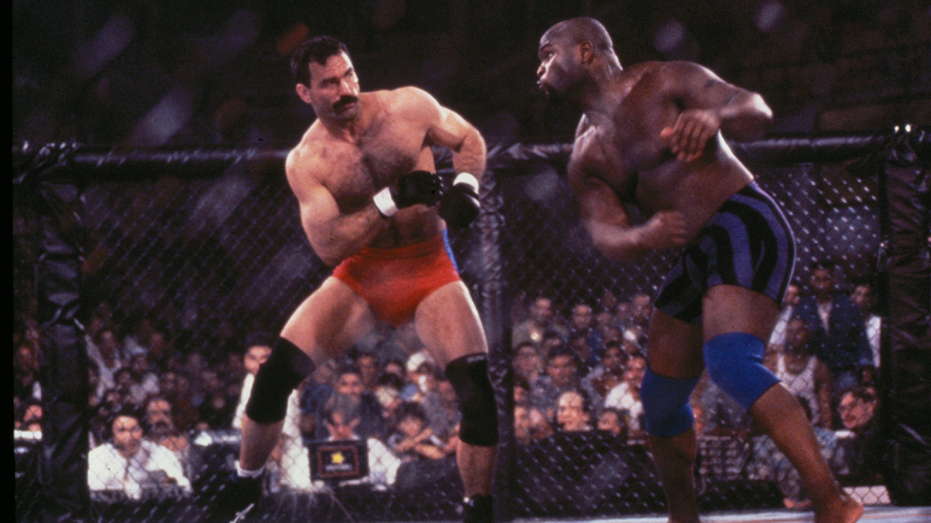 Before fighting Don Frye (pictured), Goodridge scored one of the most brutal KO's in history (Photo credit: UFC archives)