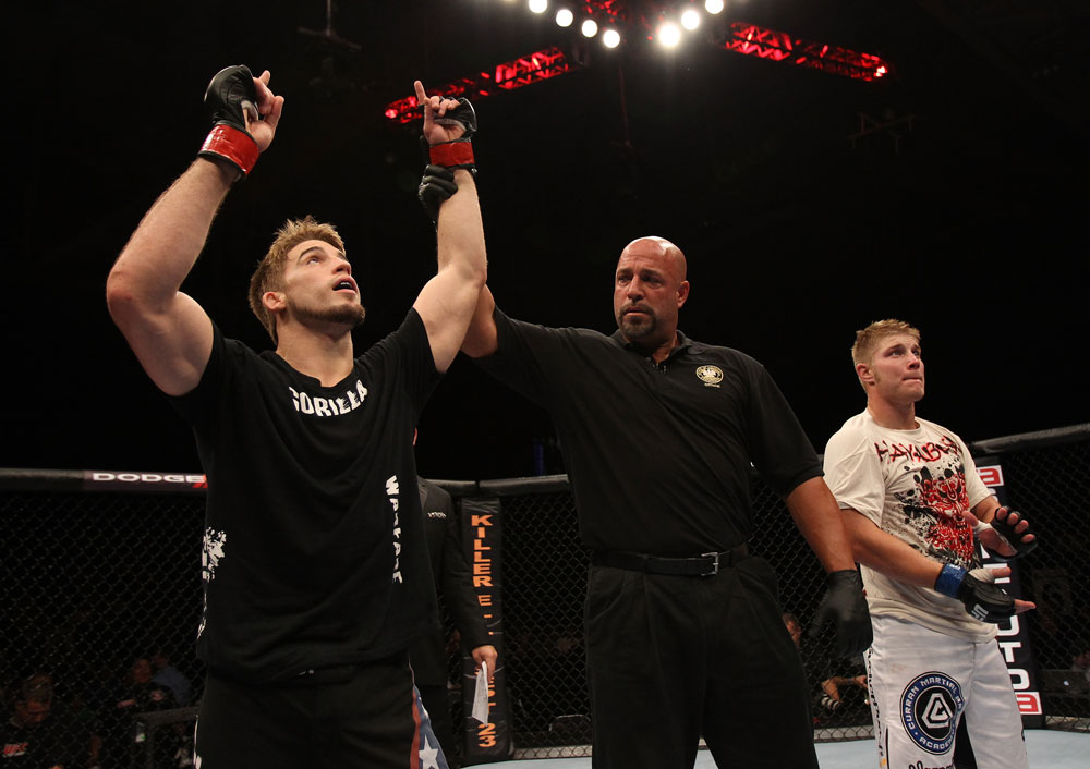 TJ Waldburger celebrates his win.