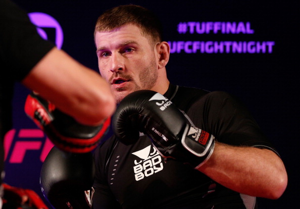 SAO PAULO, BRAZIL - MAY 29: Stipe Miocic holds an open training session for media at the Renaissance Hotel on May 29, 2014 in Sao Paulo, Brazil. (Photo by Josh Hedges/Zuffa LLC/Zuffa LLC via Getty Images)