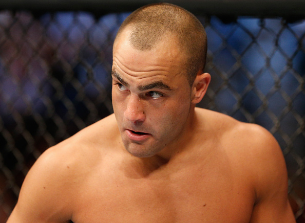 Eddie Alvarez stands in the Octagon before his lightweight fight against Donald Cerrone during the UFC 178 event inside the MGM Grand Garden Arena on September 27, 2014 in Las Vegas, Nevada. (Photo by Josh Hedges/Zuffa LLC)