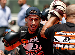 Antonio Carlos Junior of Brazil holds an open training session for fans and media at Allianz Parque on December 18, 2014 in Sao Paulo, Brazil. (Photo by Josh Hedges/Zuffa LLC)