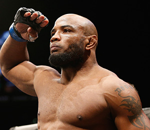 Yoel Romero enters the Octagon before his fight with Tim Kennedy in their middleweight fight during the UFC 178 event inside the MGM Grand Garden Arena on September 27, 2014 in Las Vegas, Nevada. (Photo by Josh Hedges/Zuffa LLC/Zuffa LLC)