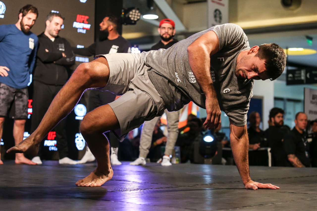 Demian Maia at UFC Fight Night Chile open workouts.
