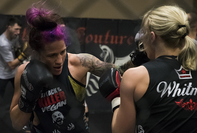 11/16/17 - Las Vegas, Xtreme Couture MMA - Gina Mazany prepares for UFC Shanghai 2017 (Photo credit Juan Cardenas)