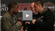 A principal luta do UFC 108 j&aacute; come&ccedil;a na coletiva de imprensa
