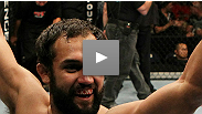 Pedigreed wrestler Johny Hendricks knocks down Charlie Brenneman ... over and over... with newfound hands.