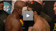 Watch one of the most intense weigh-ins ever.