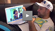 As he trains and travels for UFC 128, Mauricio Shogun Rua makes time for his family in a modern way.