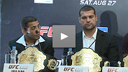 Legends Shogun Rua, Jose Aldo and Royce Gracie speak to the media about what it means to have the UFC come to Brazil in August 2011.