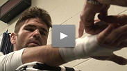 Fighters get their hands wrapped before UFC 96
