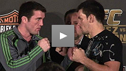 Chael Sonnen and Demian Maia at the UFC&reg; 95 Pre Fight Press Conference