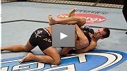 Cole Miller locks a triangle onto the BJJ ace and doesn't let go. See Miller September 15 at UFC Fight Night.