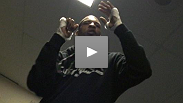 Fighters get warmed up in their lockerrooms